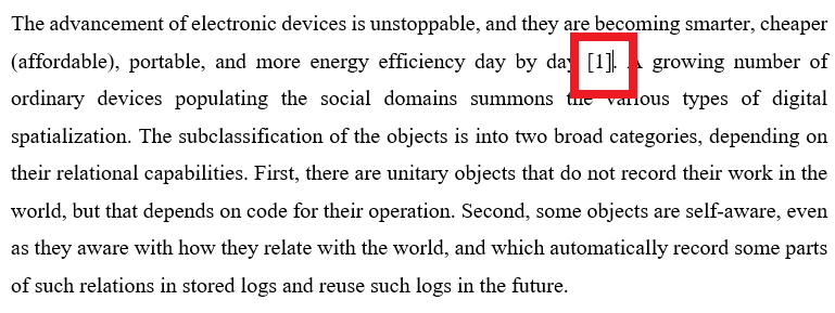 Microsoft Word IEEE In-text Reference 